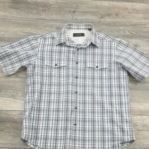 Tasso Elba‎ Gray Casual Button Down Shirt